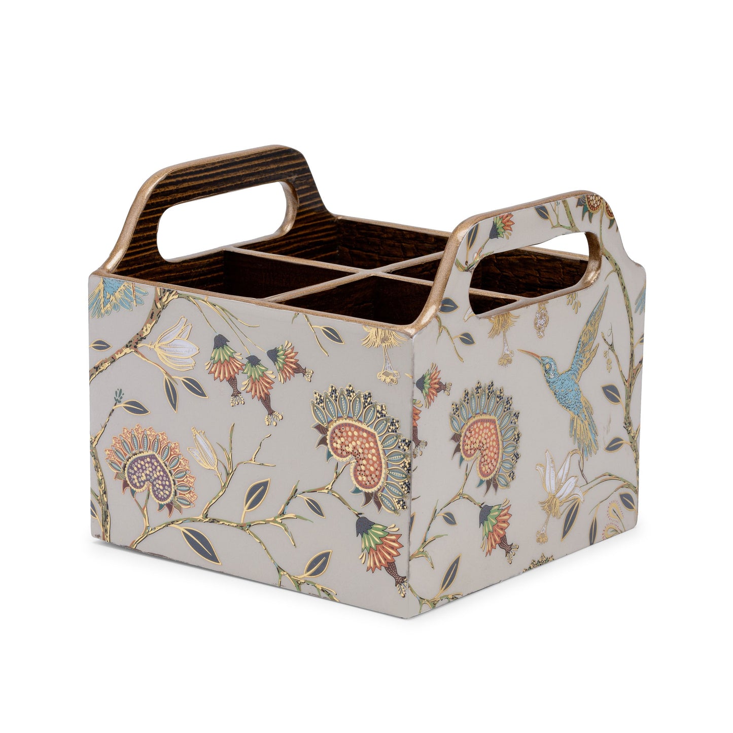 Gardenia exotica - 4 part cutlery holder