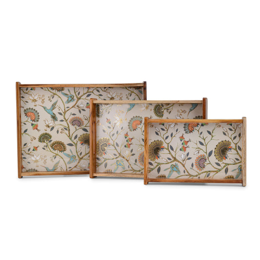 Gardenia - Rectangle tray - Set of 3