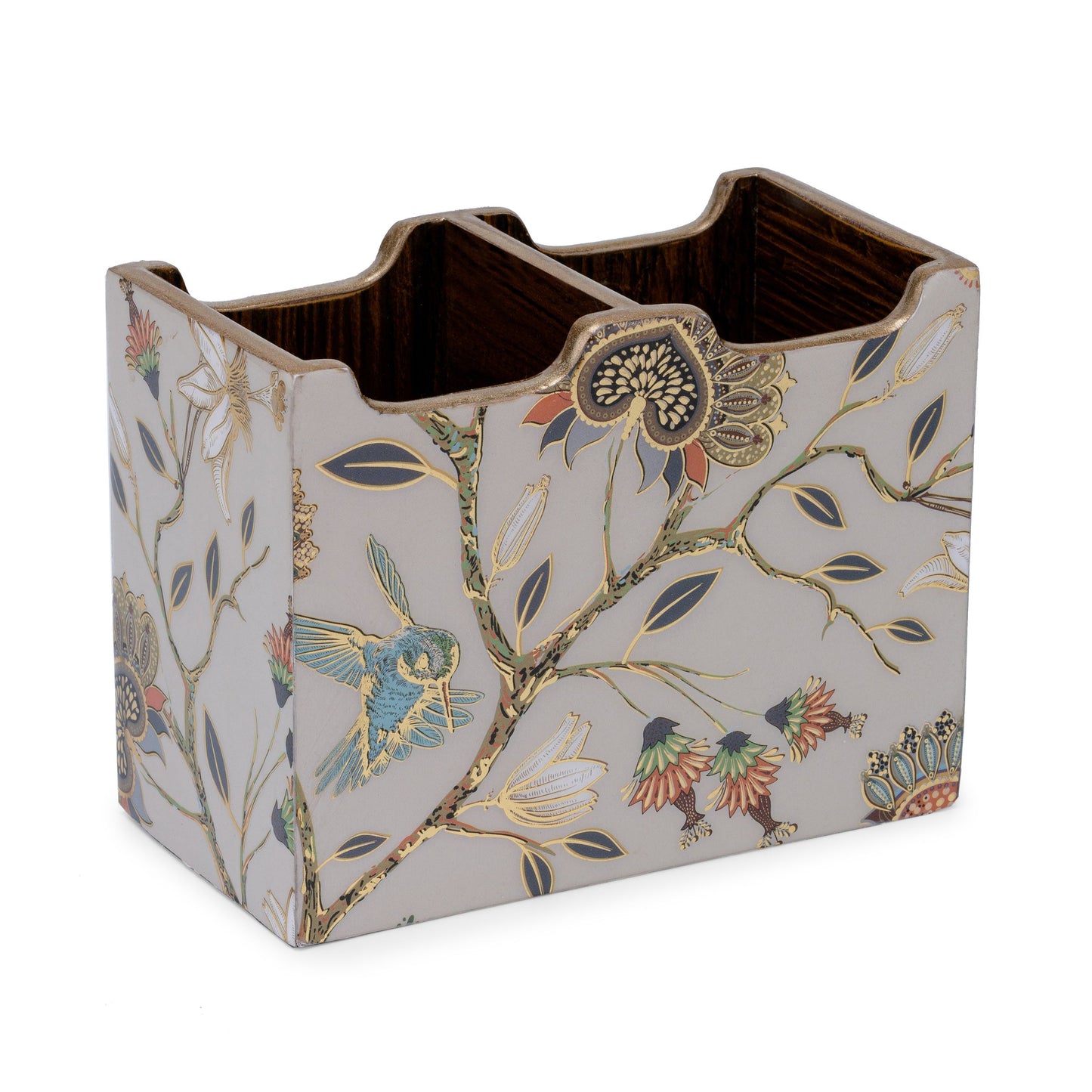 Gardenia exotica - 2 part cutlery holder