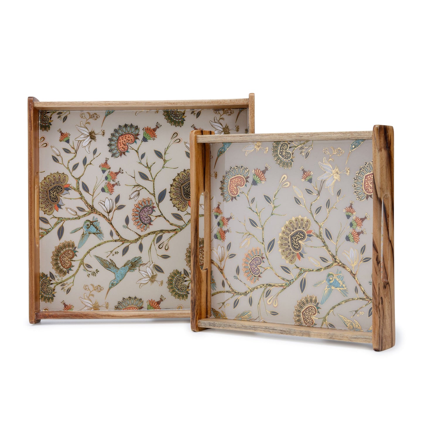 Gardenia - Square tray - Set of 2