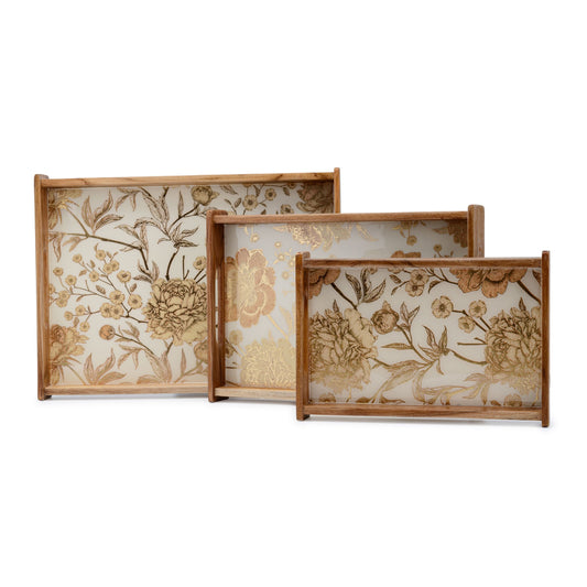 Rosa - Rectangle tray - Set of 3