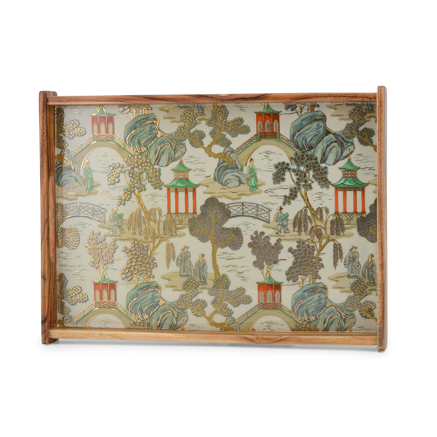 Chinoiserie - Rectangle tray - Set of 3