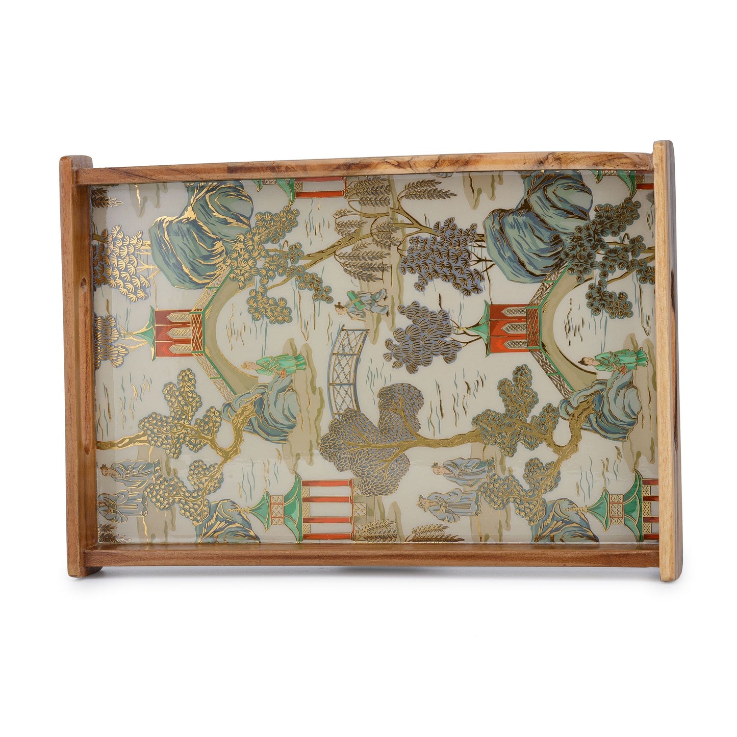 Chinoiserie - Rectangle tray - Set of 3