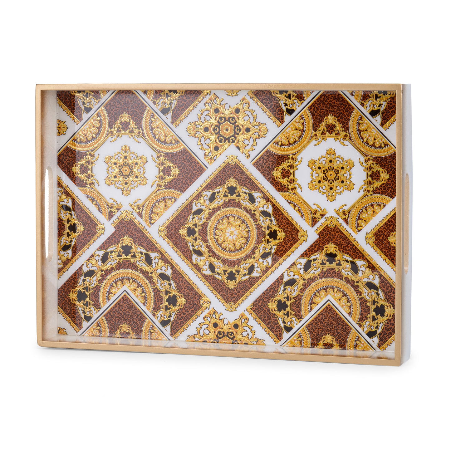 Indiano - Painted Rectangle tray - Set of 3