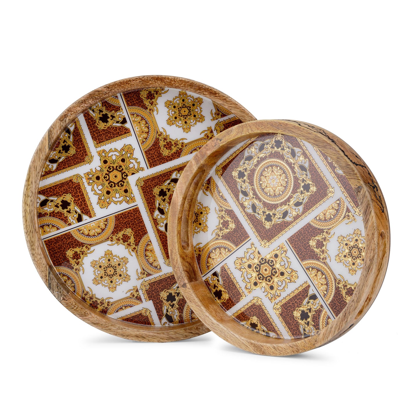 Indiano - Round tray- Set of 2