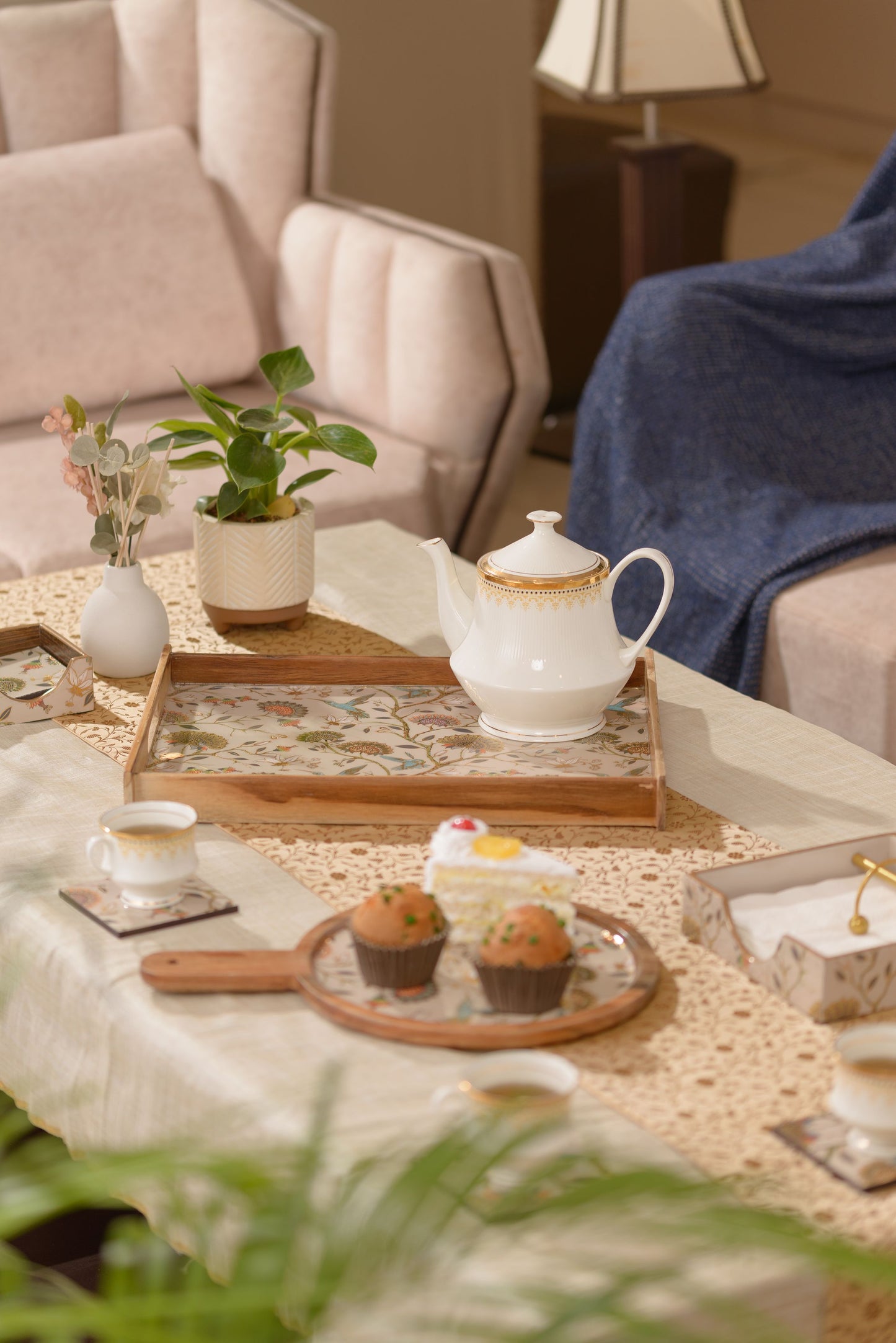 Gardenia - Rectangle tray (Extra large)