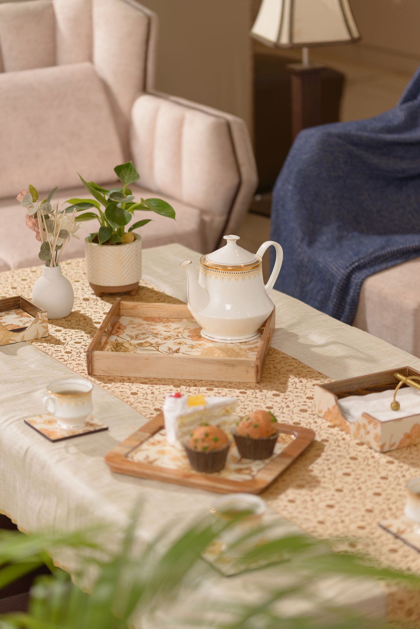 Rosa - Square tray - Set of 2