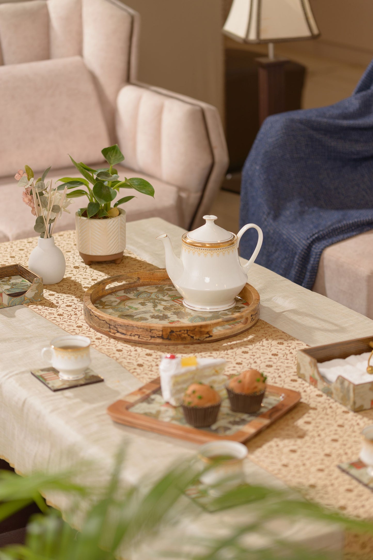Villaggio chinoiserie - Round tray (Large)