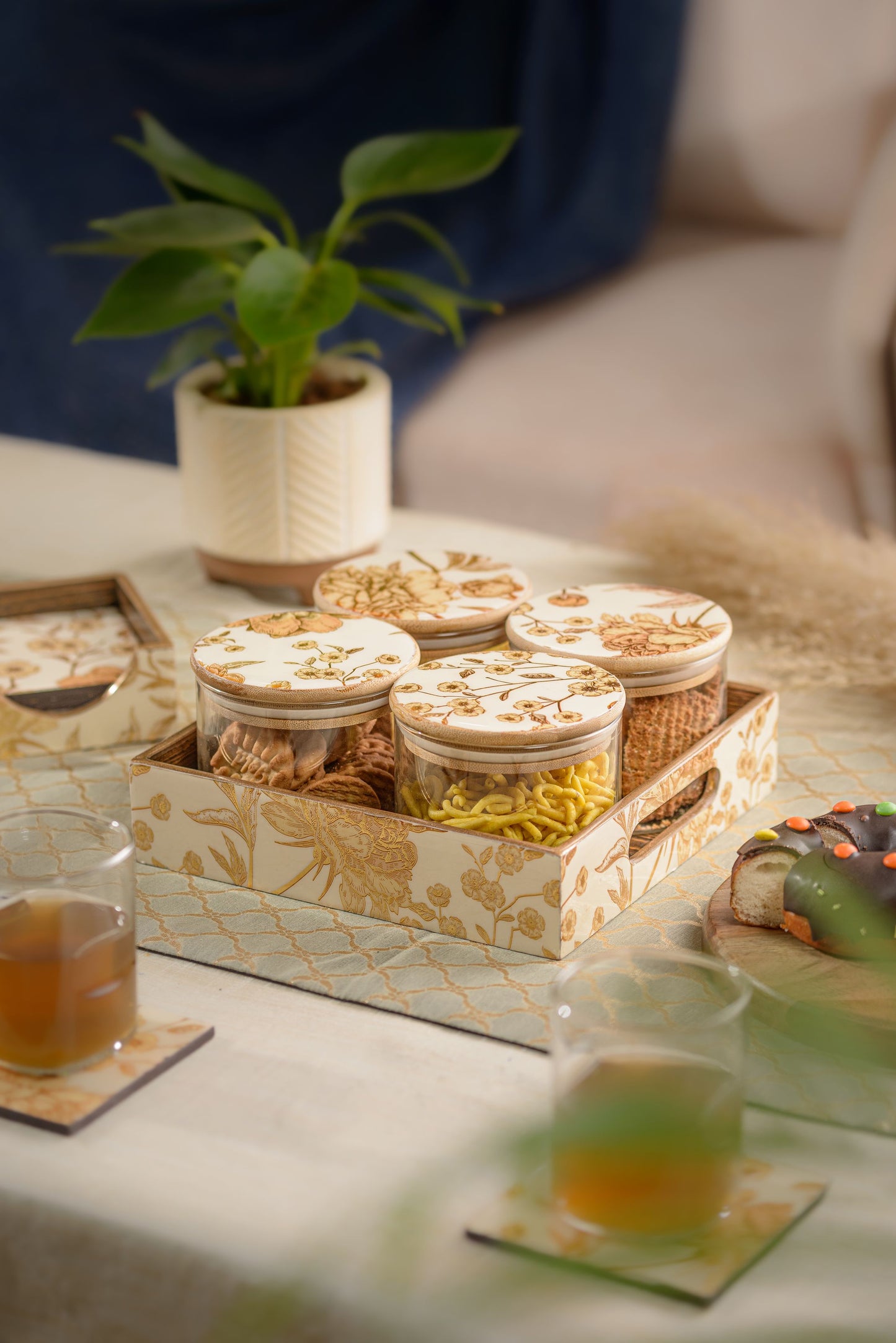 Rosa - 4 jar storage set (Large)