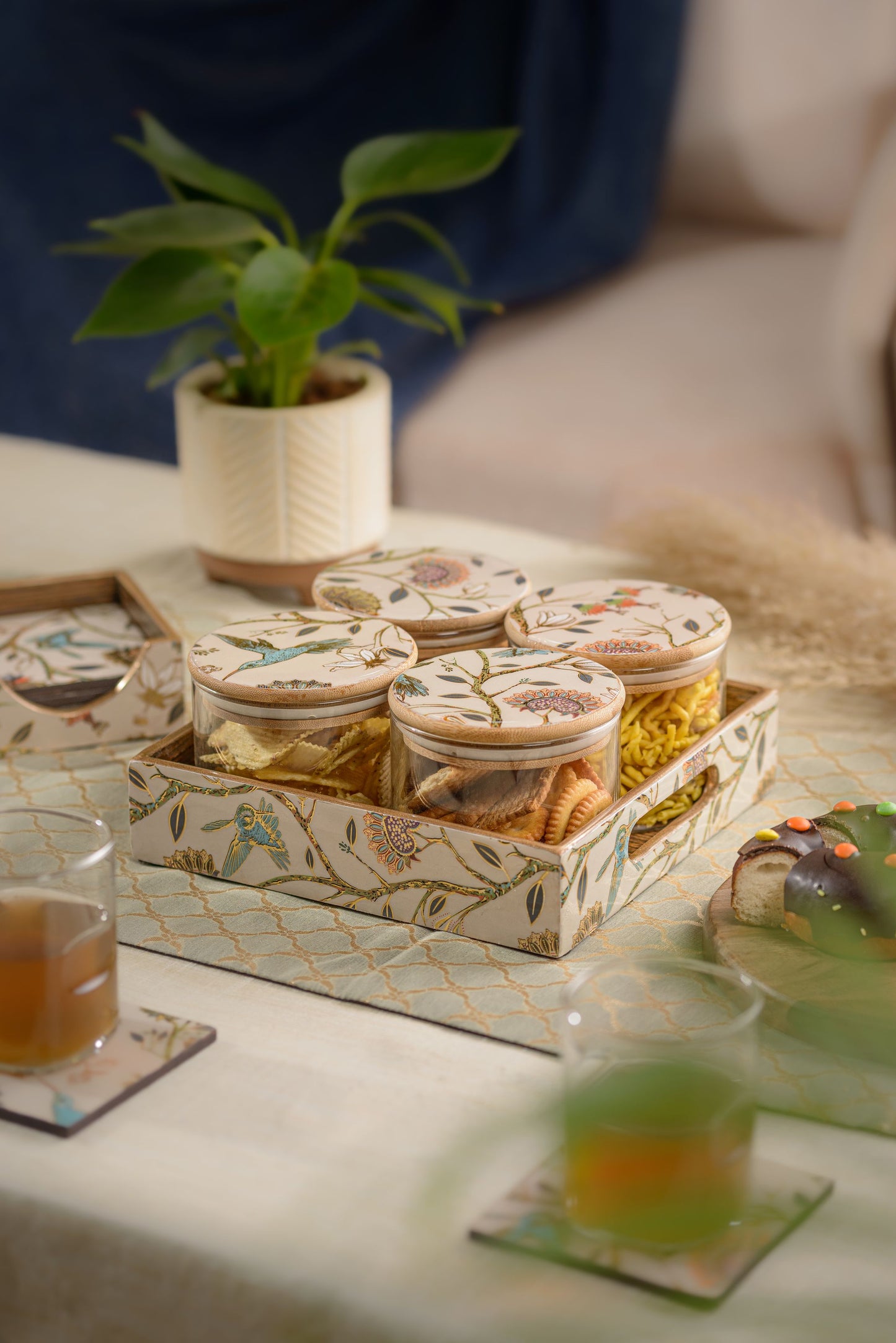Gardenia exotica - 4 jar storage set (Large)