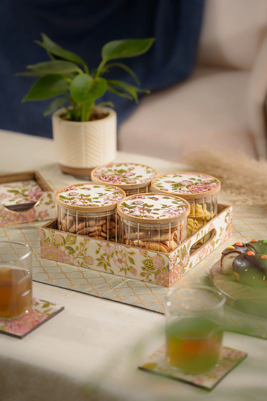 Fiori - 4 jar storage set (Fluted)