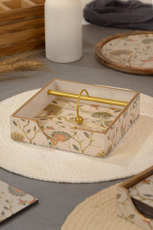 Gardenia - Square tissue holder