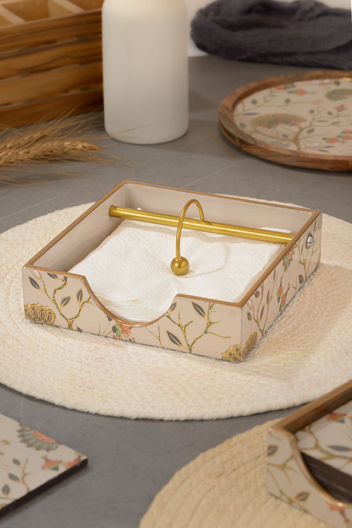 Gardenia exotica - Square tissue holder