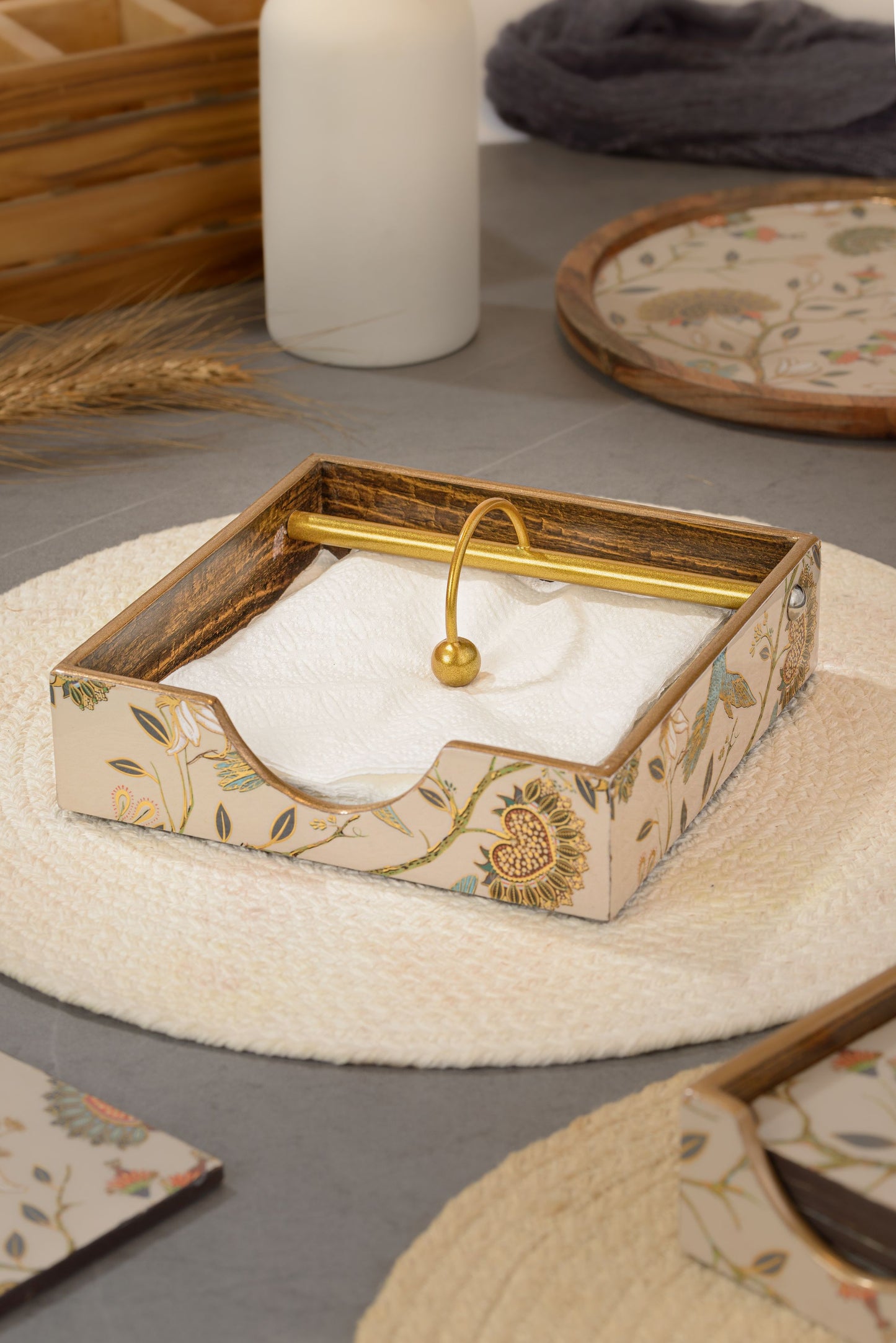 Gardenia exotica - Square tissue holder