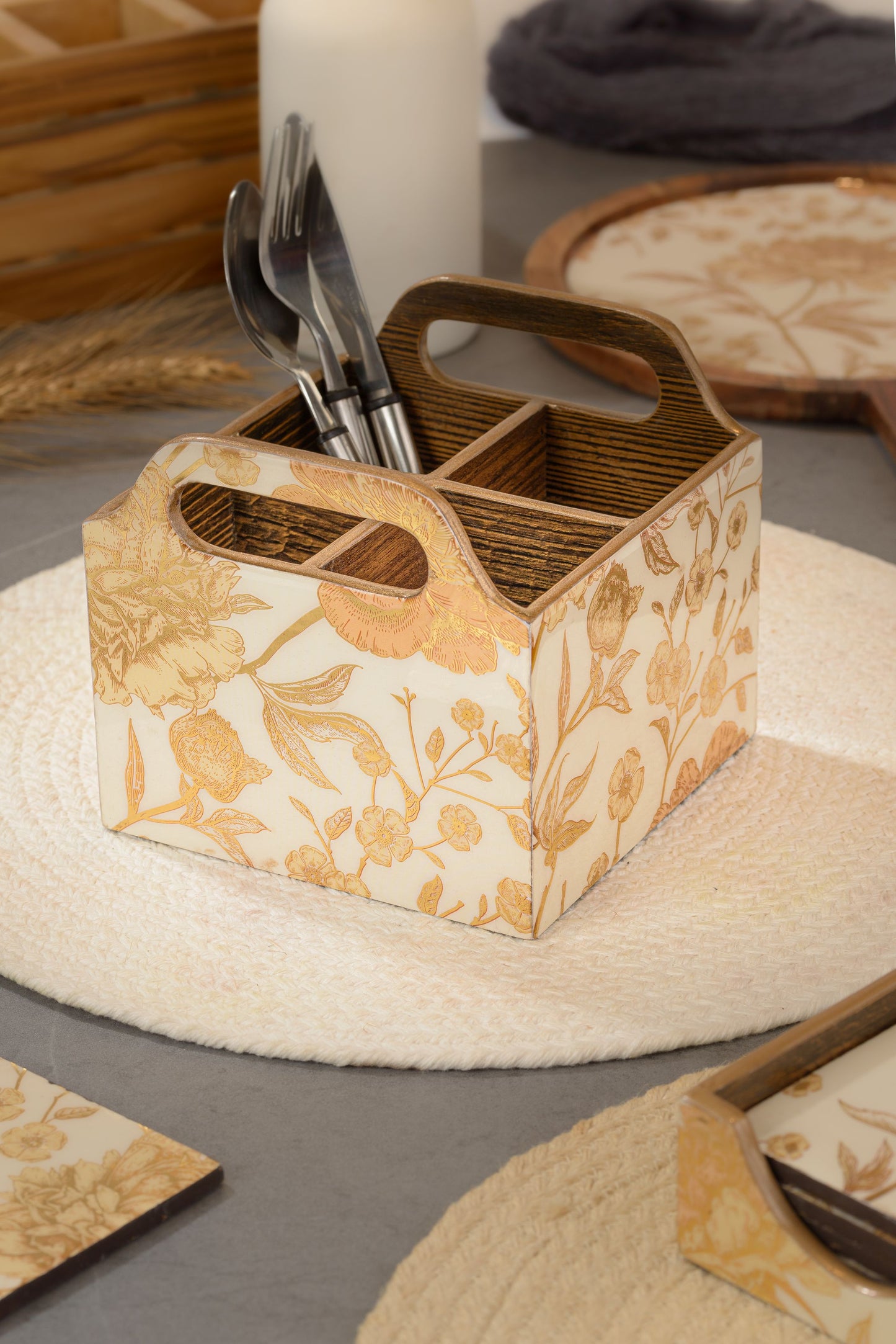 Rosa - 4 part cutlery holder