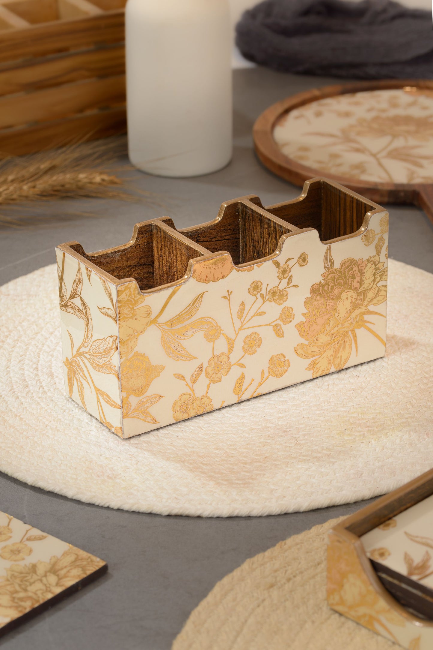 Rosa - 3 part cutlery holder