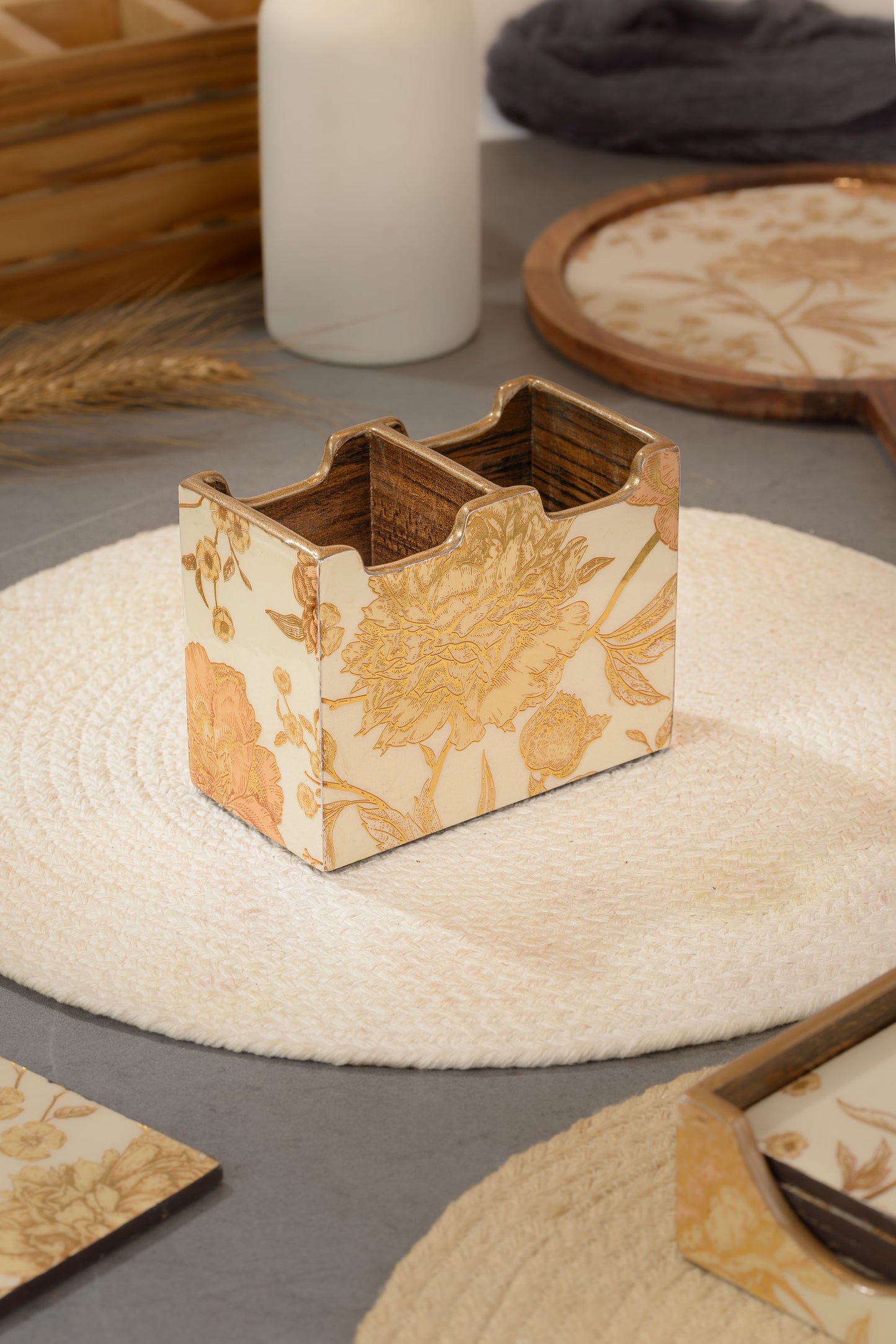 Rosa - 2 part cutlery holder