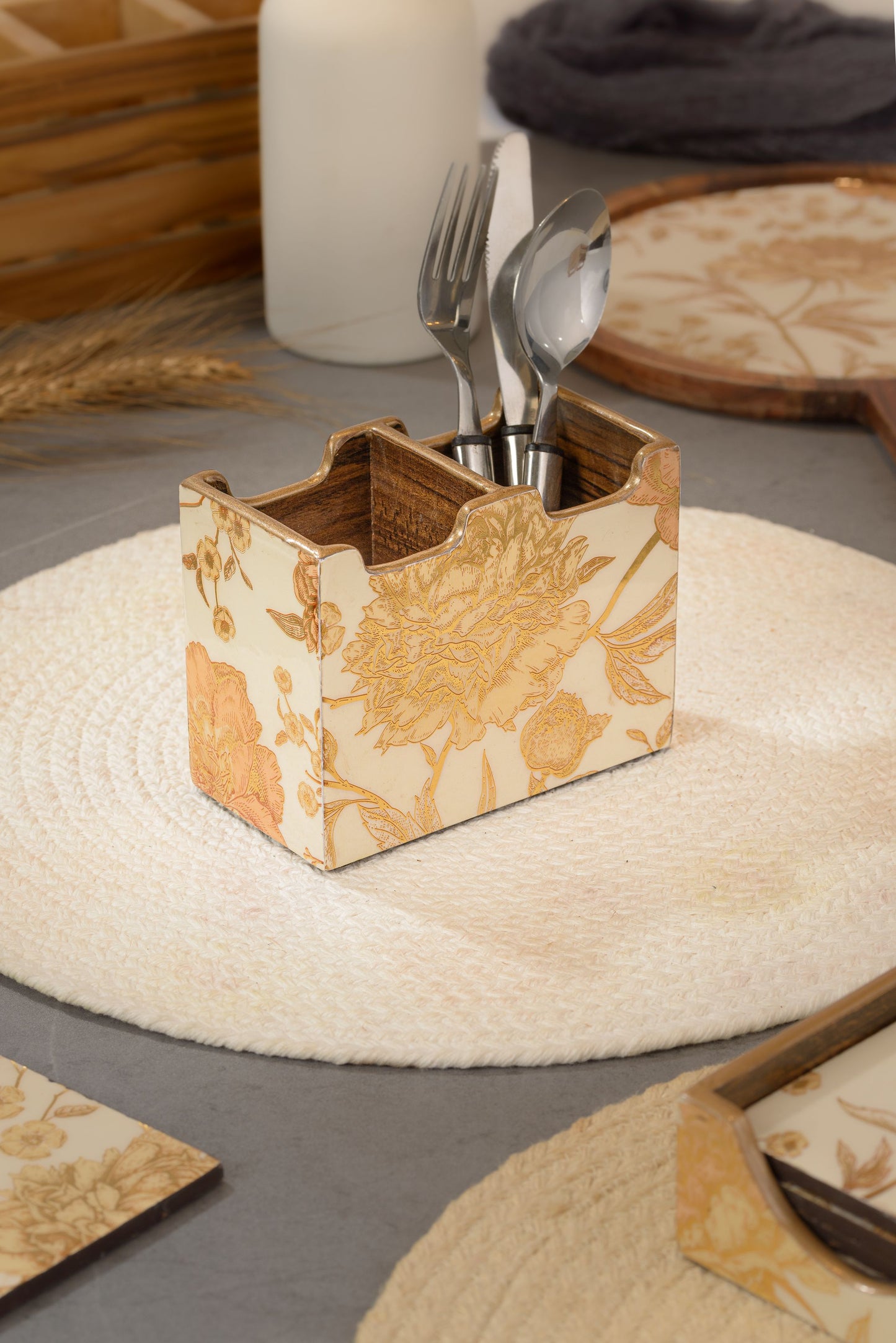 Rosa - 2 part cutlery holder