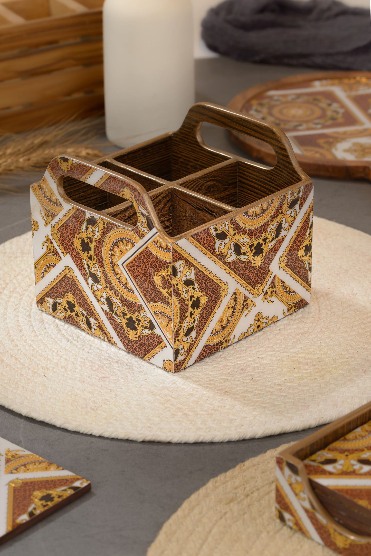 Indiano - 4 part cutlery holder