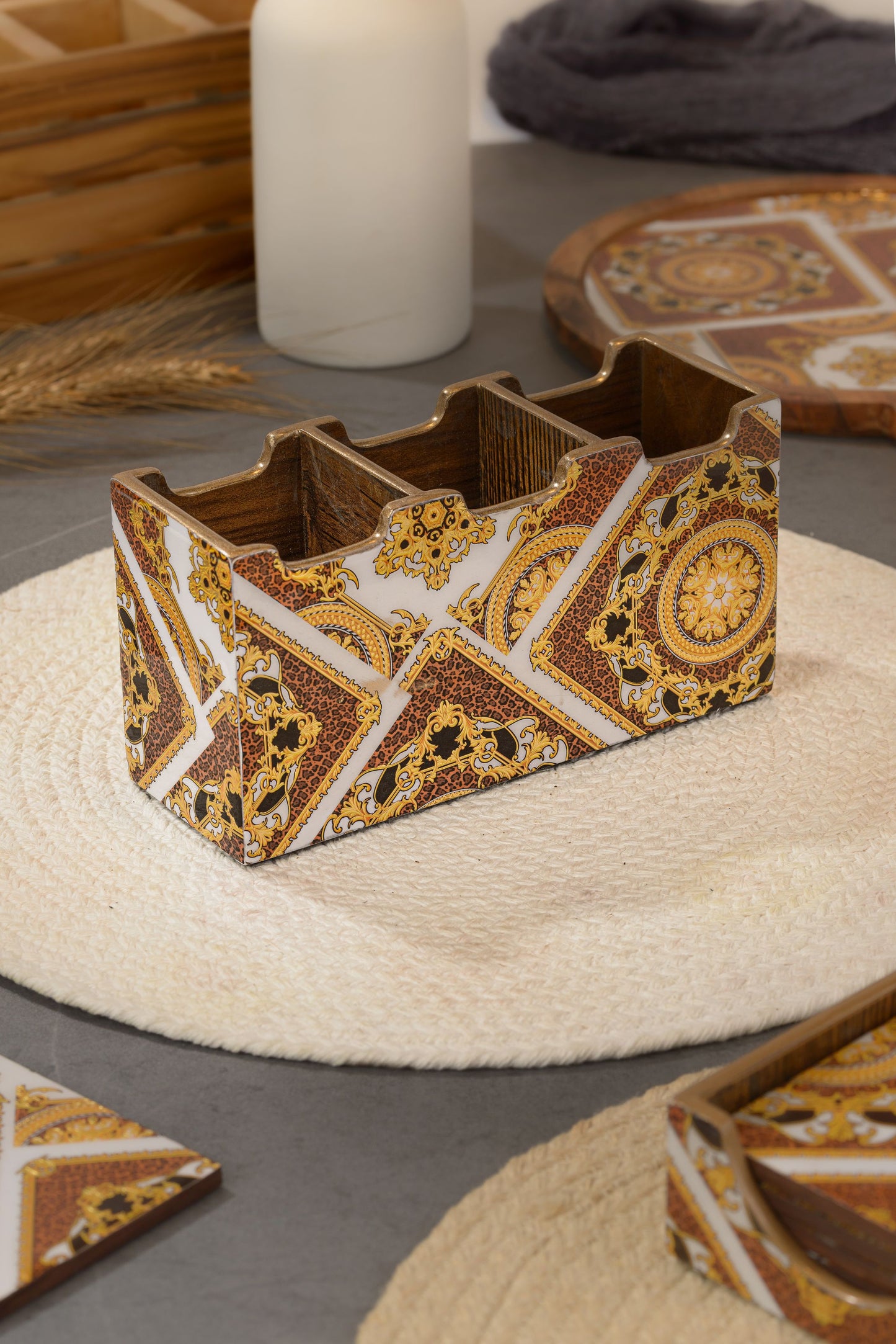 Indiano - 3 part cutlery holder