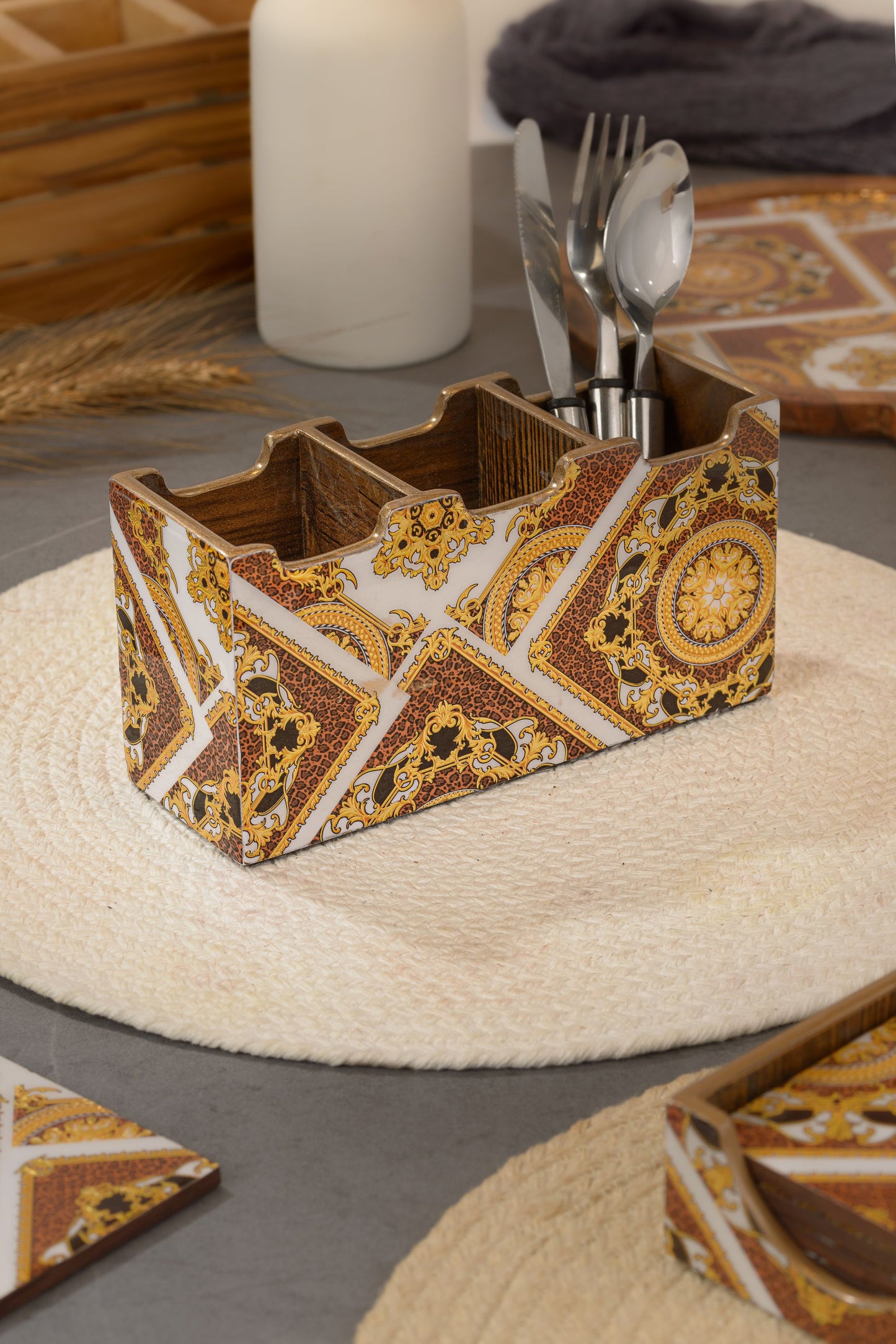 Indiano - 3 part cutlery holder