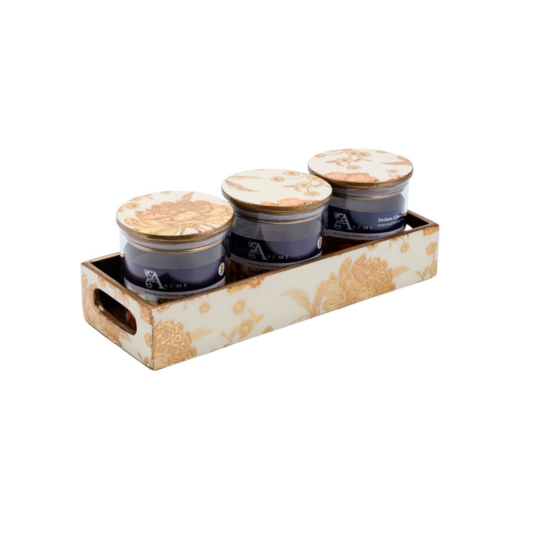Rosa - 3 jar storage set (Small)
