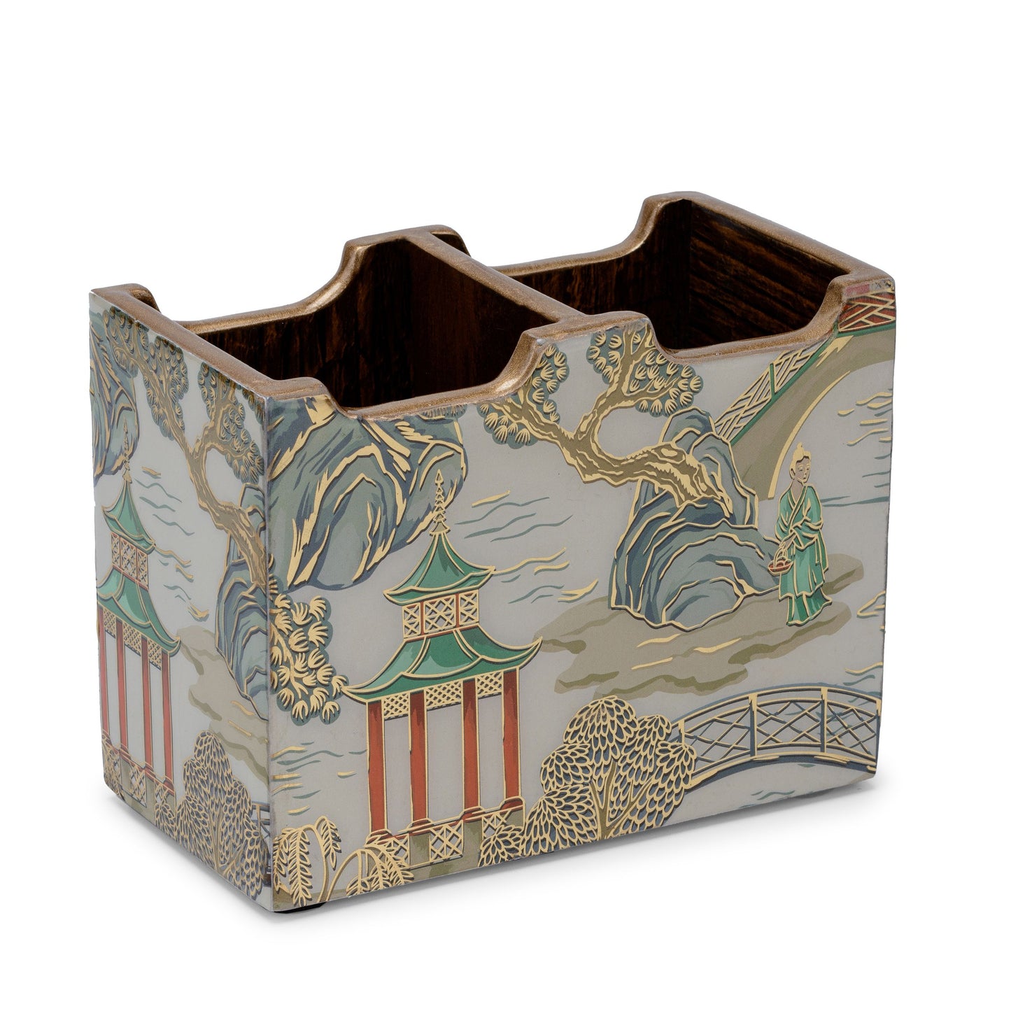 Villaggio chinoiserie - Two part cutlery holder