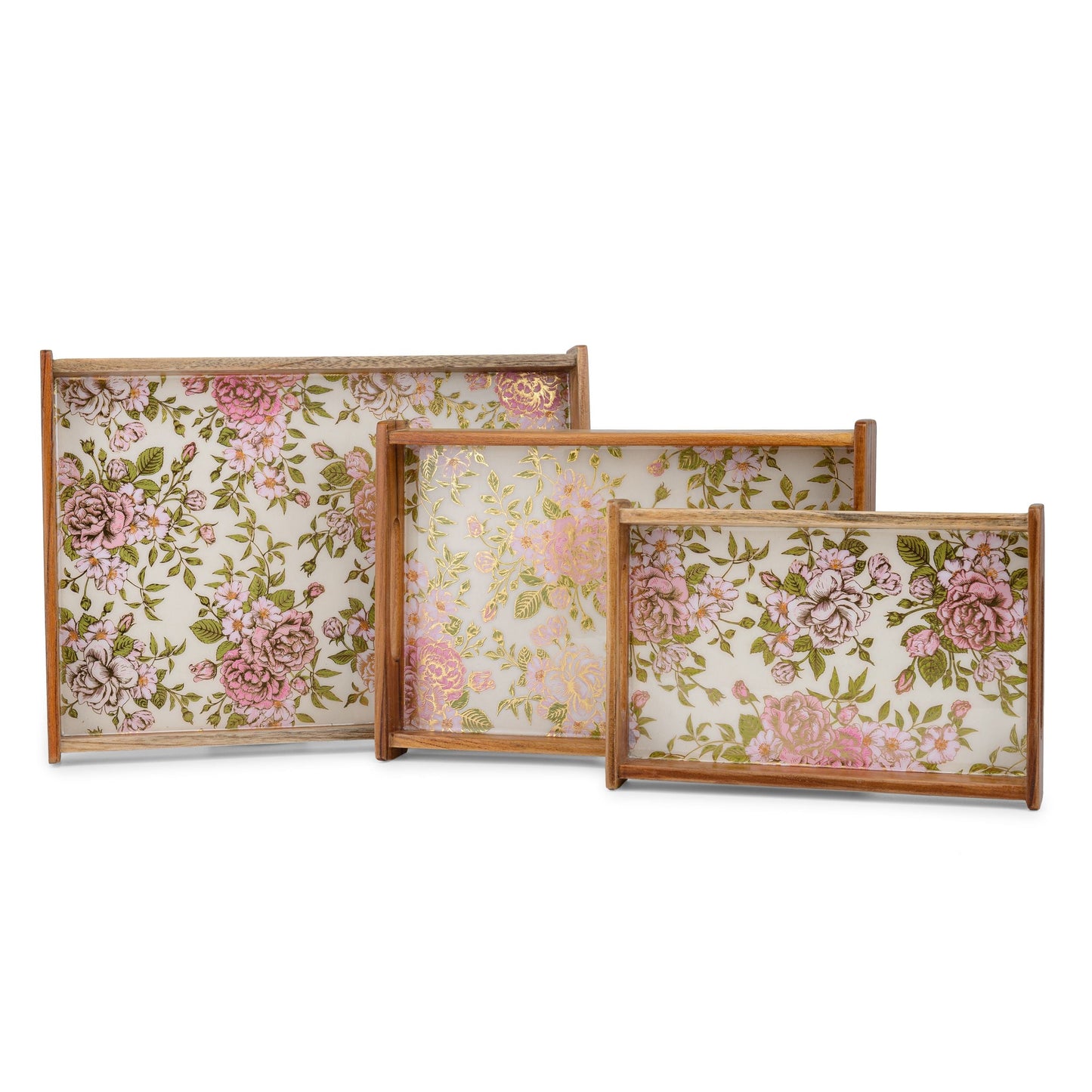 Fiori amore -Rectangle tray (Large & Medium) Set of two