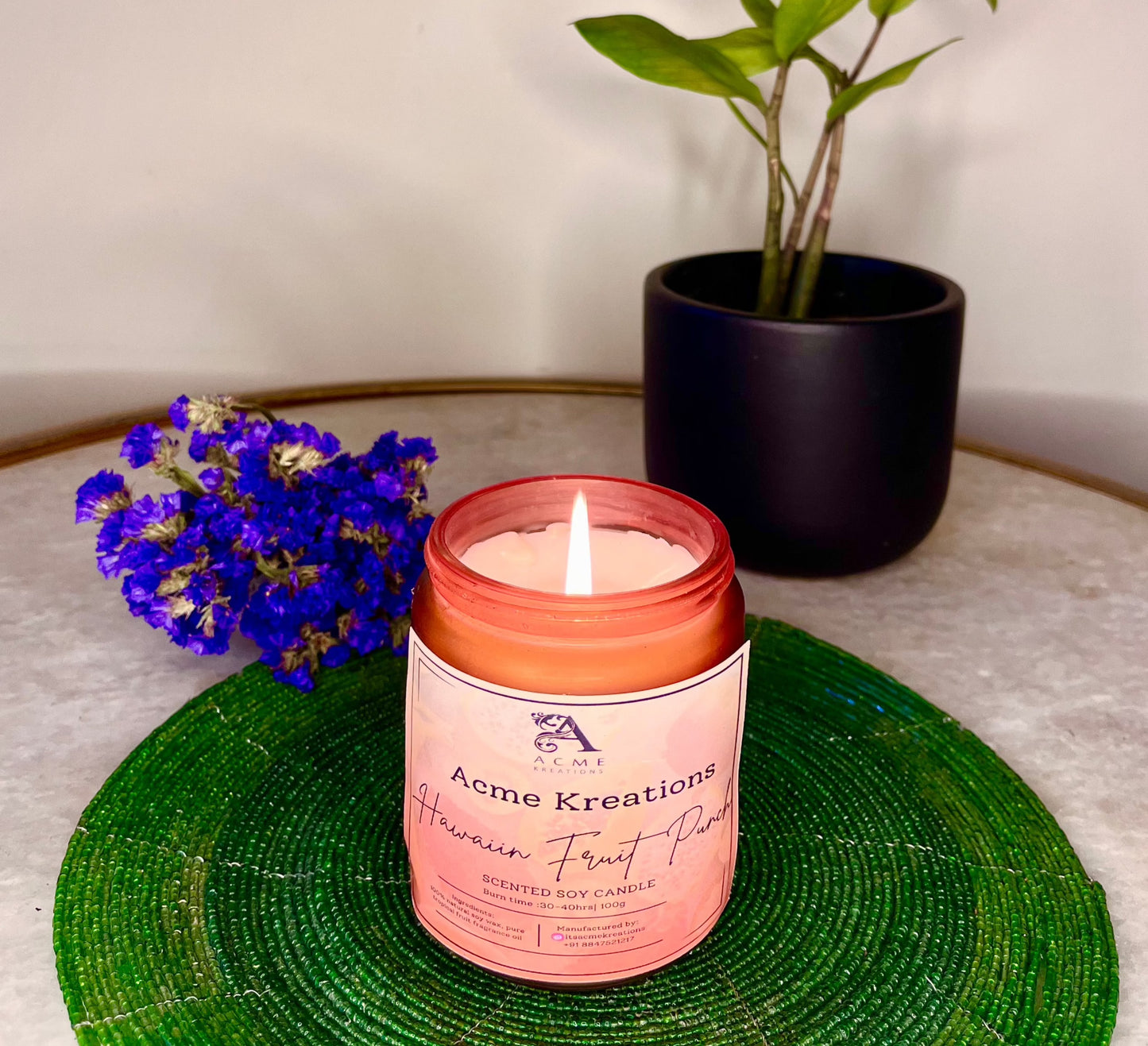 Hawaiin Fruit Punch - scented candle - 250g