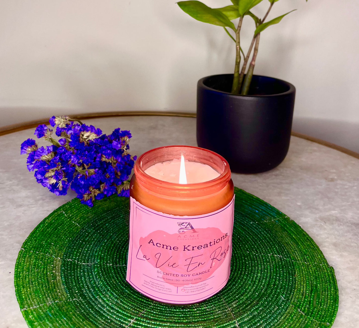 La vie en Rose - scented candle - 250g