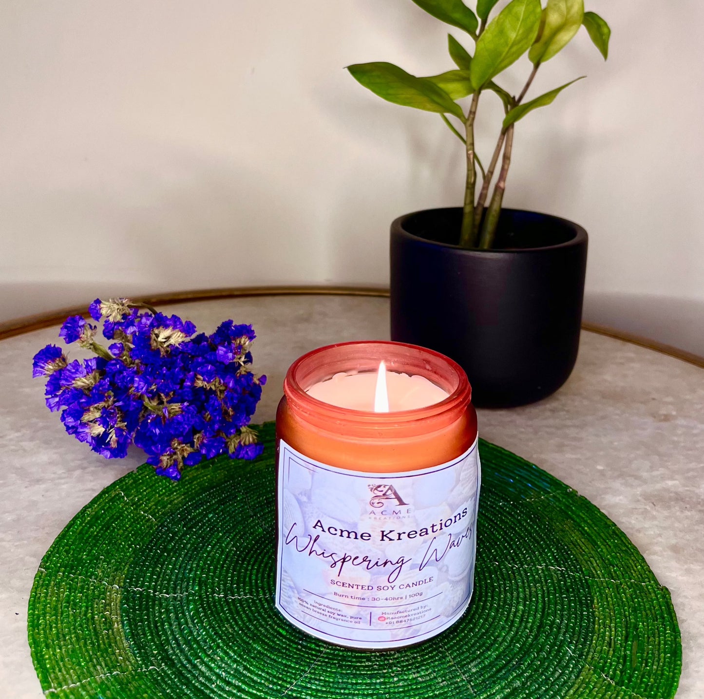 Whispering Waves - scented candle - 250g